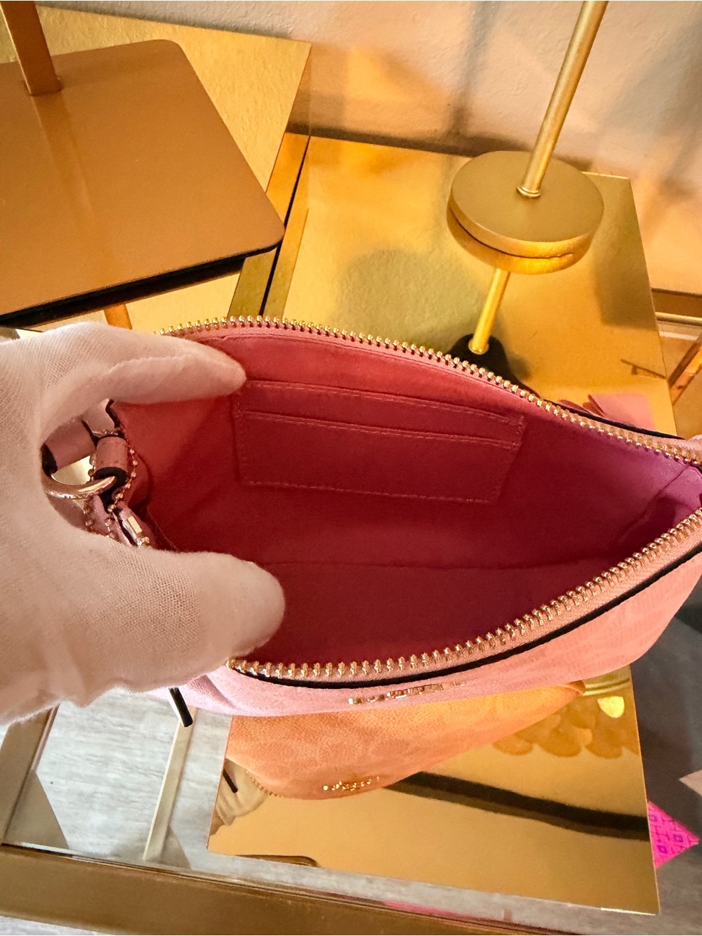 🌟 Coach Pink Signature Nolita 19C Bag with Bow Charm Accessory - Picture 14 of 17